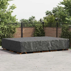 vidaXL Housse pour mobilier d'extérieur Noir 400 x 300 x 70 cm 420D