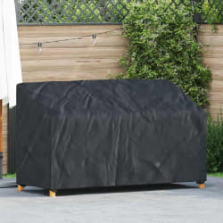 vidaXL Housse de banc de jardin Noir 165 x 70 x 65 / 94 cm Tissu 420D