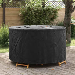 vidaXL Housse pour mobilier d'extérieur 157 x 157 x 85 cm Tissu 210D