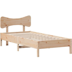 Cadre de lit sans matelas 100x200 cm bois massif de pin Vidaxl