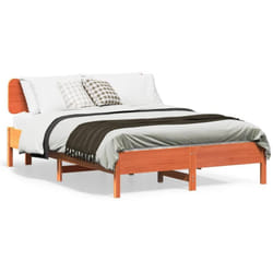 Vidaxl - Cadre De Lit Sans Matelas Cire Marron 140x190cm Bois Pin Massif