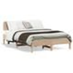 vidaXL Cadre de lit sans matelas 120x190 cm bois de pin massif lit meuble de chambre à coucher lit en bois lit double 3328250