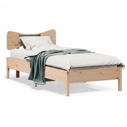 Cadre De Lit Sans Matelas 75x190 Cm Bois De Pin Massif Vidaxl
