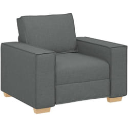 Canapé Fauteuil Gris Foncé 60 cm Tissu Vidaxl