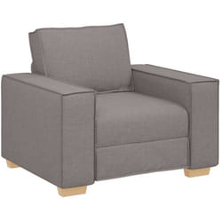 Canapé-chaise Taupe 60 cm Tissu Vidaxl