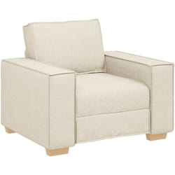 Vidaxl - Canapé Fauteuil Lin 60 cm