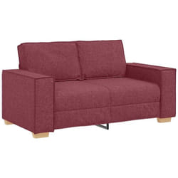 Vidaxl - Canapé 2 places Rouge vin 120 cm Tissu