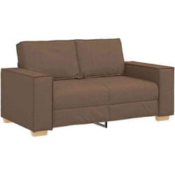 Vidaxl - Canapé 2 places Marron 120 cm Tissu
