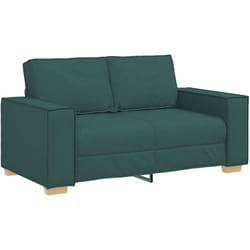 Canapé 2 places Vert foncé 120 cm Tissu Vidaxl
