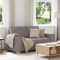 Canapé 2 Places Taupe 120 Cm Tissu Vidaxl