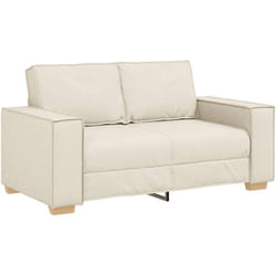 Vidaxl - Canapé 2 places en lin 120 cm