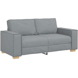 Vidaxl - Canapé 2 places Gris clair 140 cm Tissu