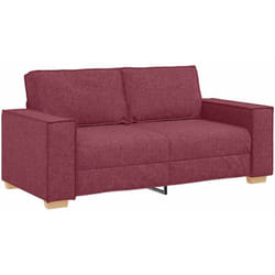 Vidaxl - Canapé 2 places Rouge vin 140 cm Tissu
