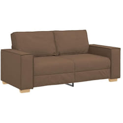 Vidaxl - Canapé 2 places Marron 140 cm Tissu