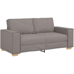 Vidaxl - Canapé 2 places Taupe 140 cm Tissu