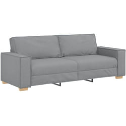 Canapé 3 places Gris clair 180 cm Tissu Vidaxl