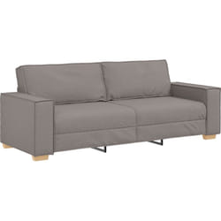 Vidaxl - Canapé 3 places taupe 180 cm en tissu