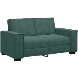 Vidaxl - Canapé à 2 places Vert foncé 120 cm Velours