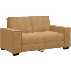 Vidaxl - Canapé à 2 places Marron 120 cm Velours