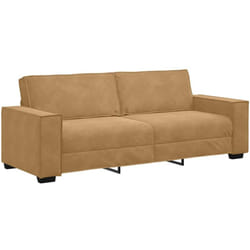 Vidaxl - Canapé à 3 places Marron 180 cm Velours