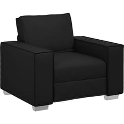 Fauteuil en cuir synthétique noir - 59 cm Vidaxl