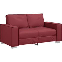 Canapé Loveseat Rouge Vin 120 cm en Simili cuir Vidaxl