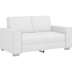 Vidaxl - Canapé Loveseat Blanc 120 cm en simili cuir