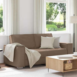 Vidaxl - Canapé Loveseat 180 Cm Avec Coussin Cappuccino Faux Cuir