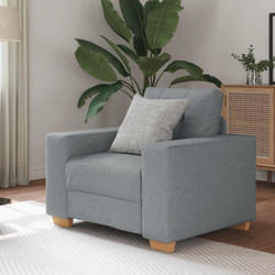 Fauteuil Gris clair 60 cm Tissu - Vidaxl