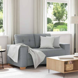 Vidaxl - Canapé causeuse gris clair 120 cm tissu