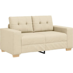 Vidaxl - Canapé Loveseat Crème 120 cm en tissu