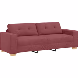 Ce canapé 3 places contemporain apporte un style moderne tout en garantissant un super confort. Le polyester rouge bordeaux e ...