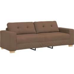 Vidaxl - Canapé 3 places Marron 180 cm en tissu