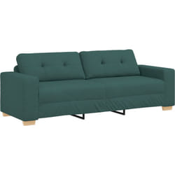 Vidaxl - Canapé 3 places Vert Foncé 180 cm en Tissu