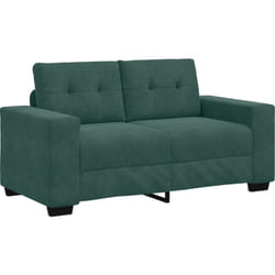 Vidaxl - Canapé Loveseat Vert Foncé 120 cm en Velours