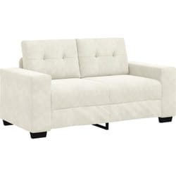 Vidaxl - Canapé Loveseat Crème 120 cm en Velours