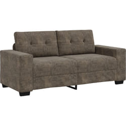 Vidaxl - Canapé Love Seat Gris Foncé 140 cm en Cuir Synthétique