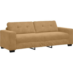 Canapé 3 places en velours marron de 180 cm Vidaxl
