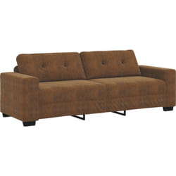 Vidaxl - Canapé 3 places Marron 180 cm en simili cuir