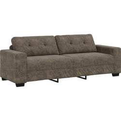 Vidaxl - Canapé 3 places gris foncé 180 cm en simili cuir