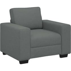 Vidaxl - Fauteuil gris foncé 60 cm tissu