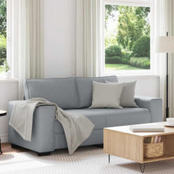 Vidaxl - Canapé à 2 places gris clair 140 cm tissu