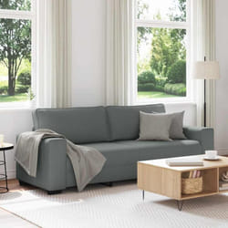 Vidaxl - Canapé à 3 places gris foncé 180 cm tissu