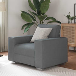 Vidaxl - Canapé Avec Coussin Gris Foncé 100 X 77 X 82 Cm Tissu