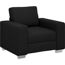 Fauteuil noir en tissu de 59 cm vidaXL