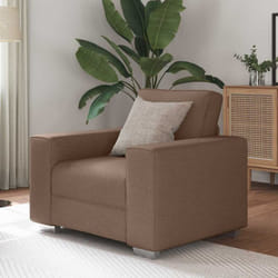 Vidaxl - Canapé Avec Coussin Marron 100 X 77 X 82 Cm Tissu