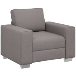 Vidaxl - Canapé Avec Coussin Taupe 100 X 77 X 82 Cm Tissu