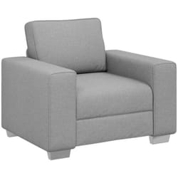 Vidaxl - Canapé avec coussin Gris nuage 100 x 77 x 82 cm tissu