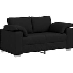 Vidaxl - Canapé Loveseat Noir 120 cm Tissu