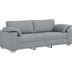 Vidaxl - Canapé 3 places Gris clair 178 cm en tissu